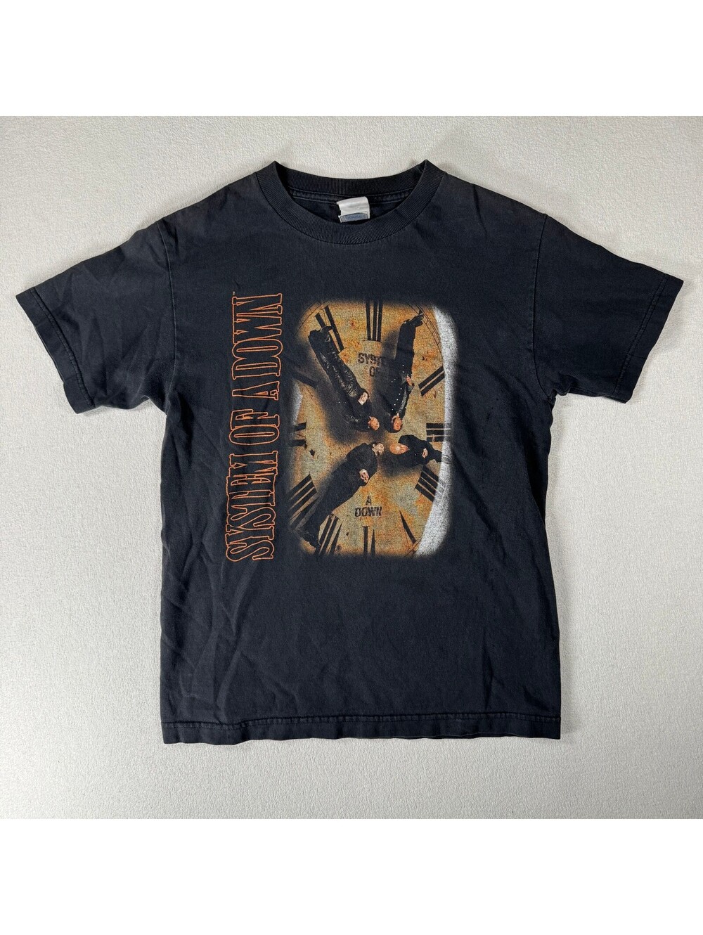Vintage Y2K System of a Down Band Graphic TShirt Black Small